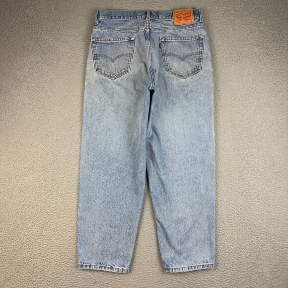 Levis 560 Jeans Mens 34x30 Blue Loose Relaxed Fit Tapered Leg Baggy Denim Pants - Picture 2 of 8